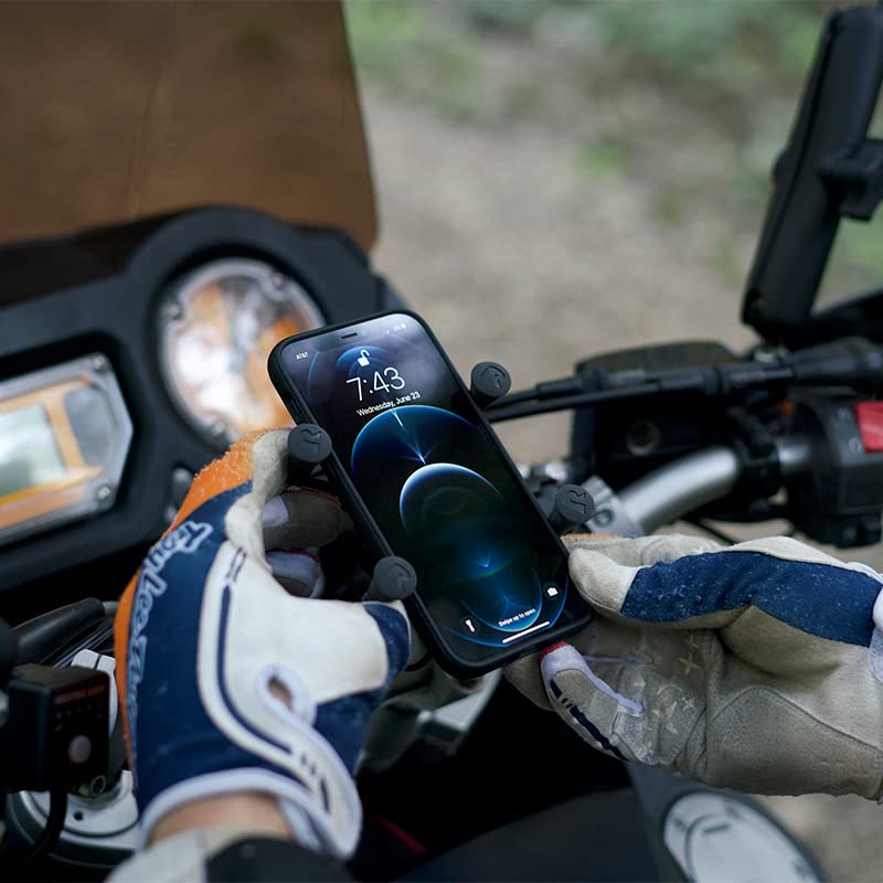 RAM MOUNTS X-Grip Small Phone Mount with Handlebar U-Bolt Base RAM-B-149Z-A-UN7U with Short Arm for Motorcycle, ATV/UTV, Bike - Image 3